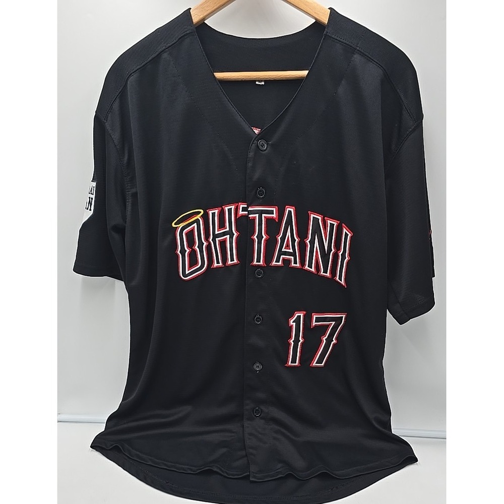 Design #17 大谷翔平 Japan Baseball Jersey Youth/Adult ‎ M Black Stitched